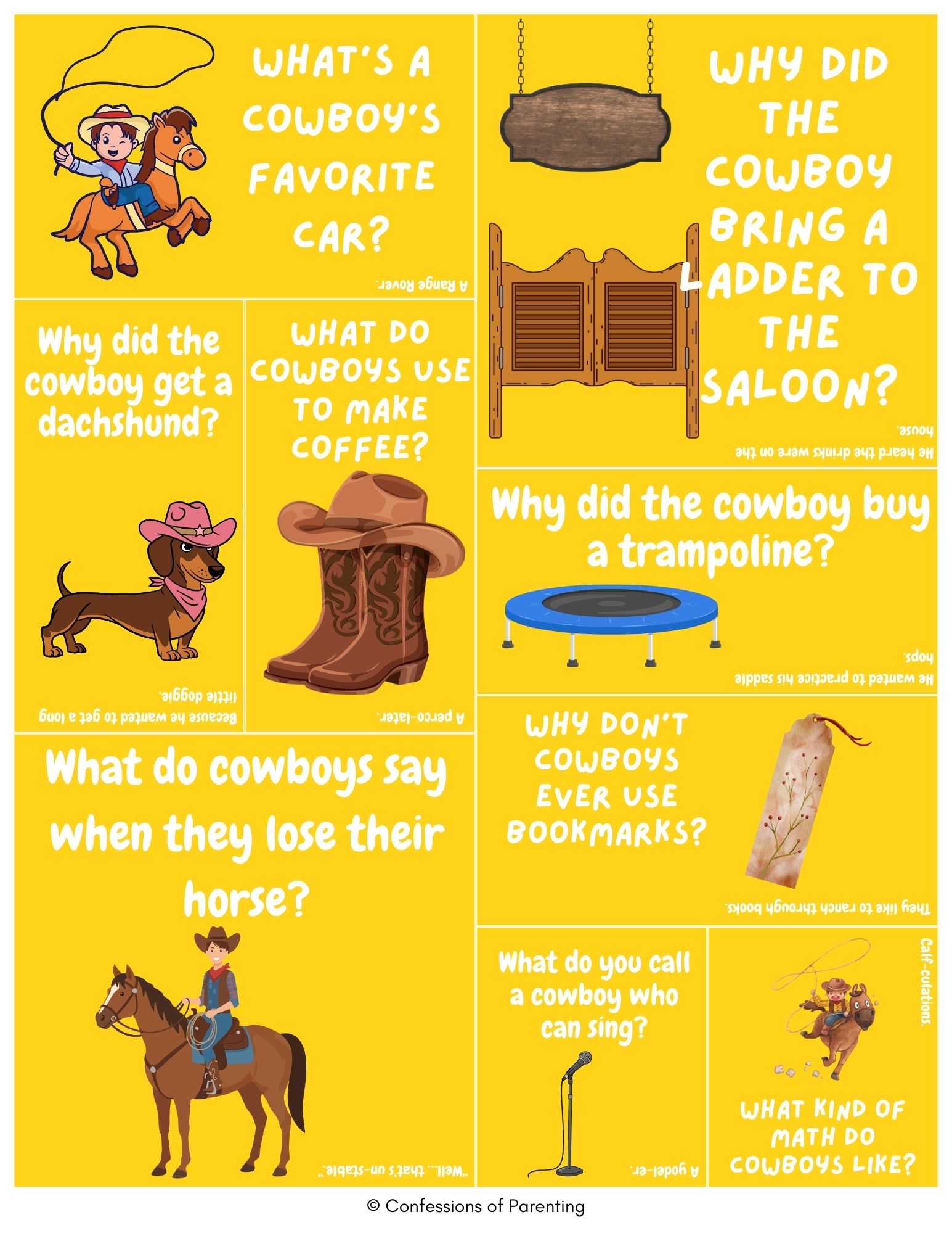 Clean Rodeo Jokes Cowboy Jokes for Kids & Adults (90+ Clean Western Laughs)