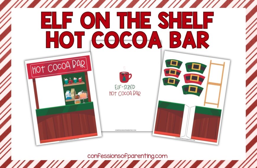 Elf on the Shelf Hot Cocoa Bar Printable