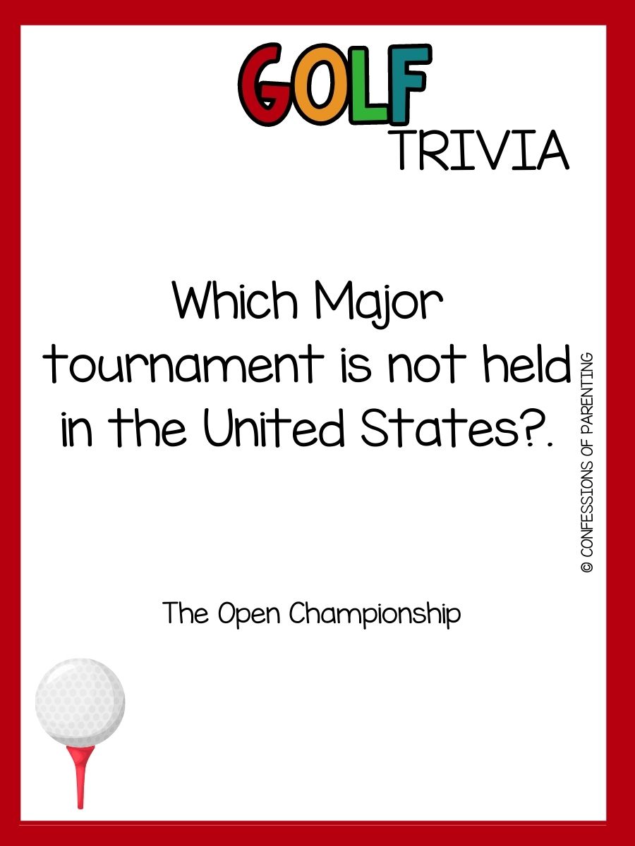 100 Best Golf Trivia Questions and Answers