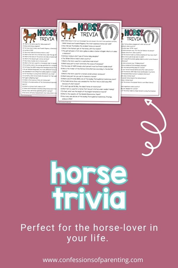 98 Horse Trivia Questions and Answers Perfect for Your Little Equestrian