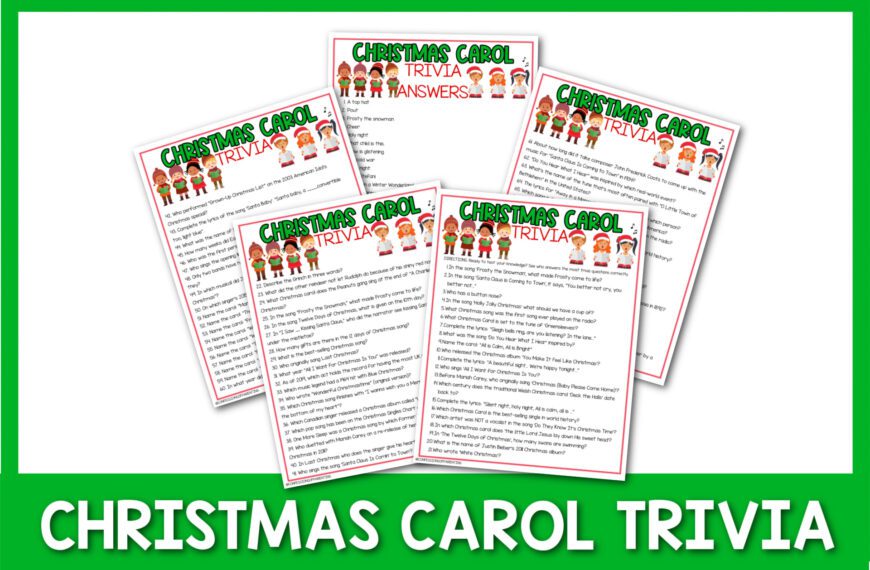 80 Festive Christmas Carol Trivia Questions and Answers