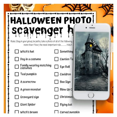 in post image with white background, image of a Halloween Activity for Teens