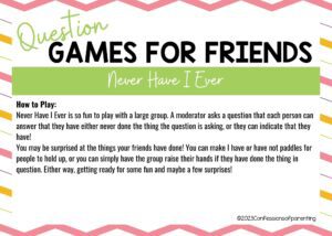 24 Fun and Entertaining Question Games For Friends