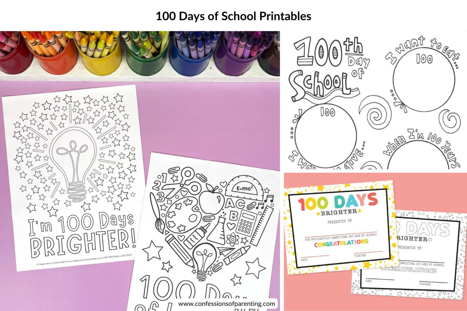 16 Best 100 Days of School Printables [Fun For All Ages]