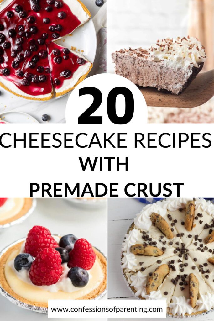pinterest image  Cheesecake Recipes with Premade Pie Crust