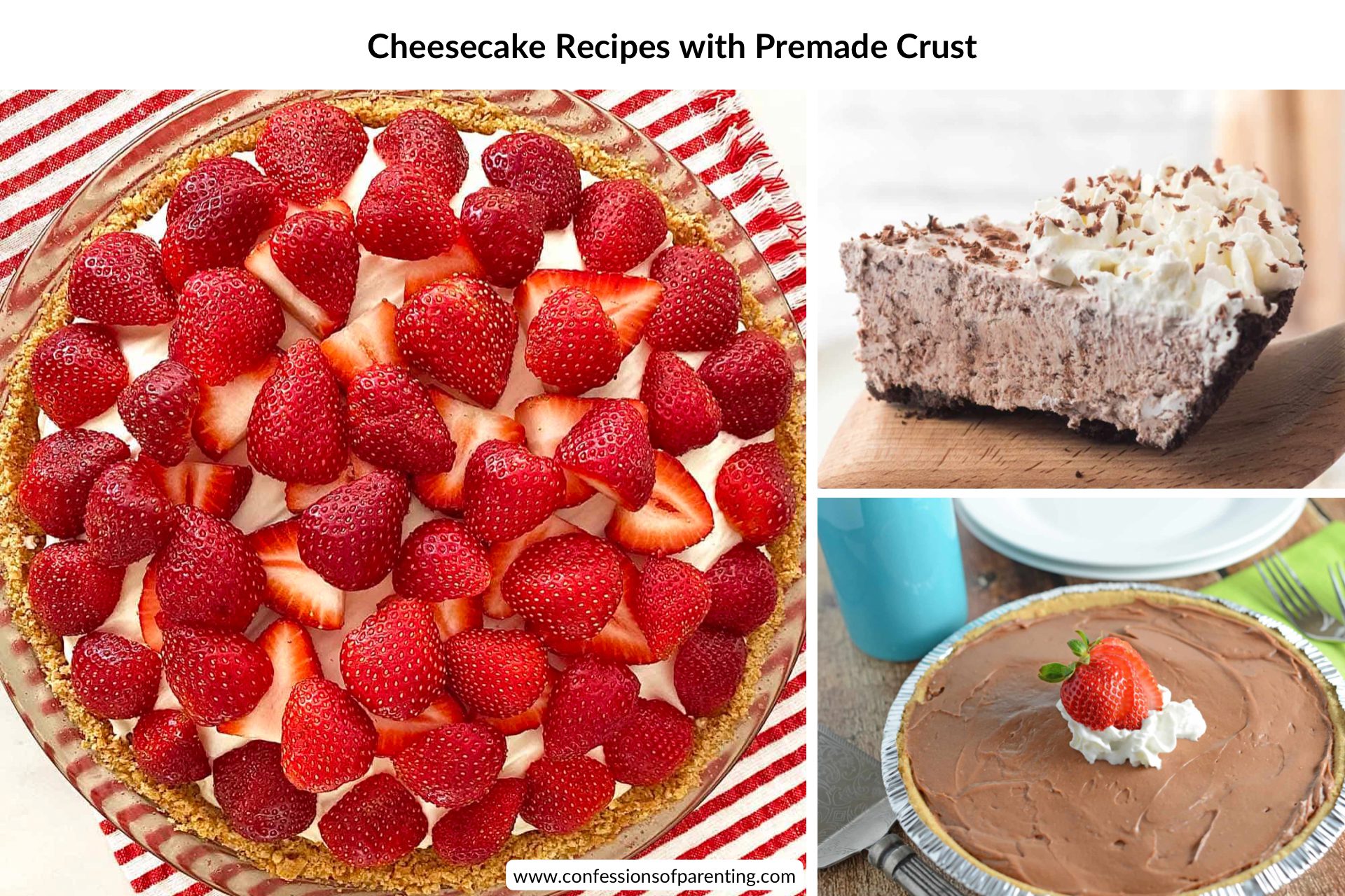 feature image Cheesecake Recipes with Premade Pie Crust