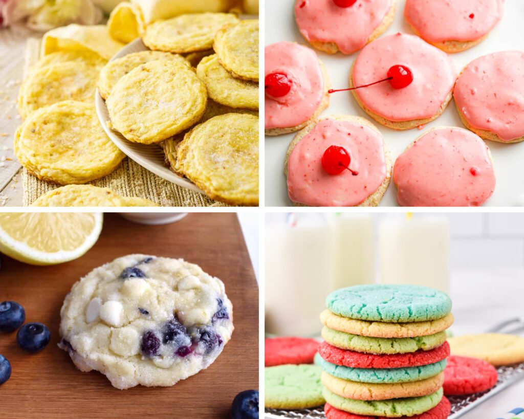 collage of Summer Cookie ideas