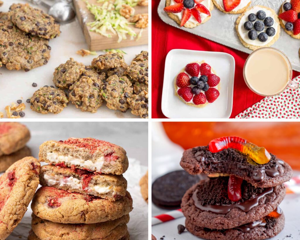 collage different types  of Summer Cookie Recipes