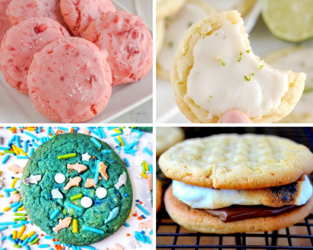 Summer Cookie Recipes collage