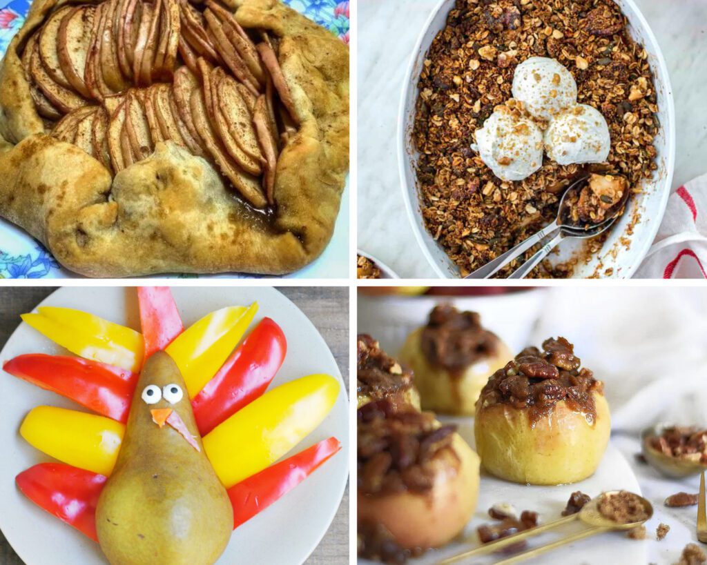 collage of Thanksgiving Fruit recipes