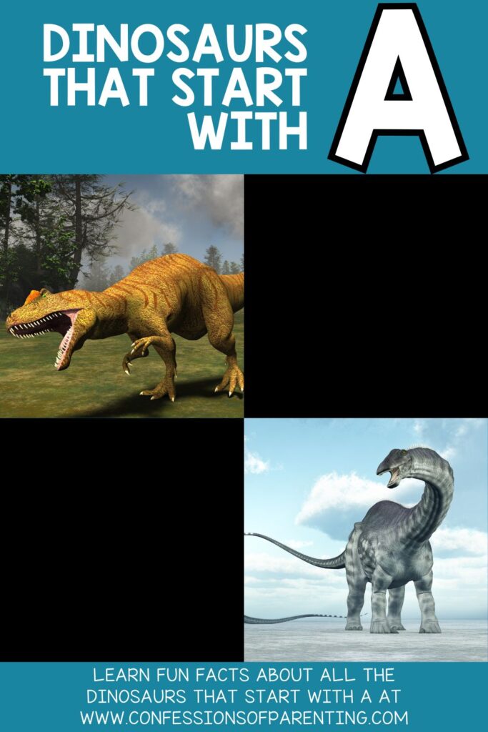 pin image: 2 dinosaurs that start with A
