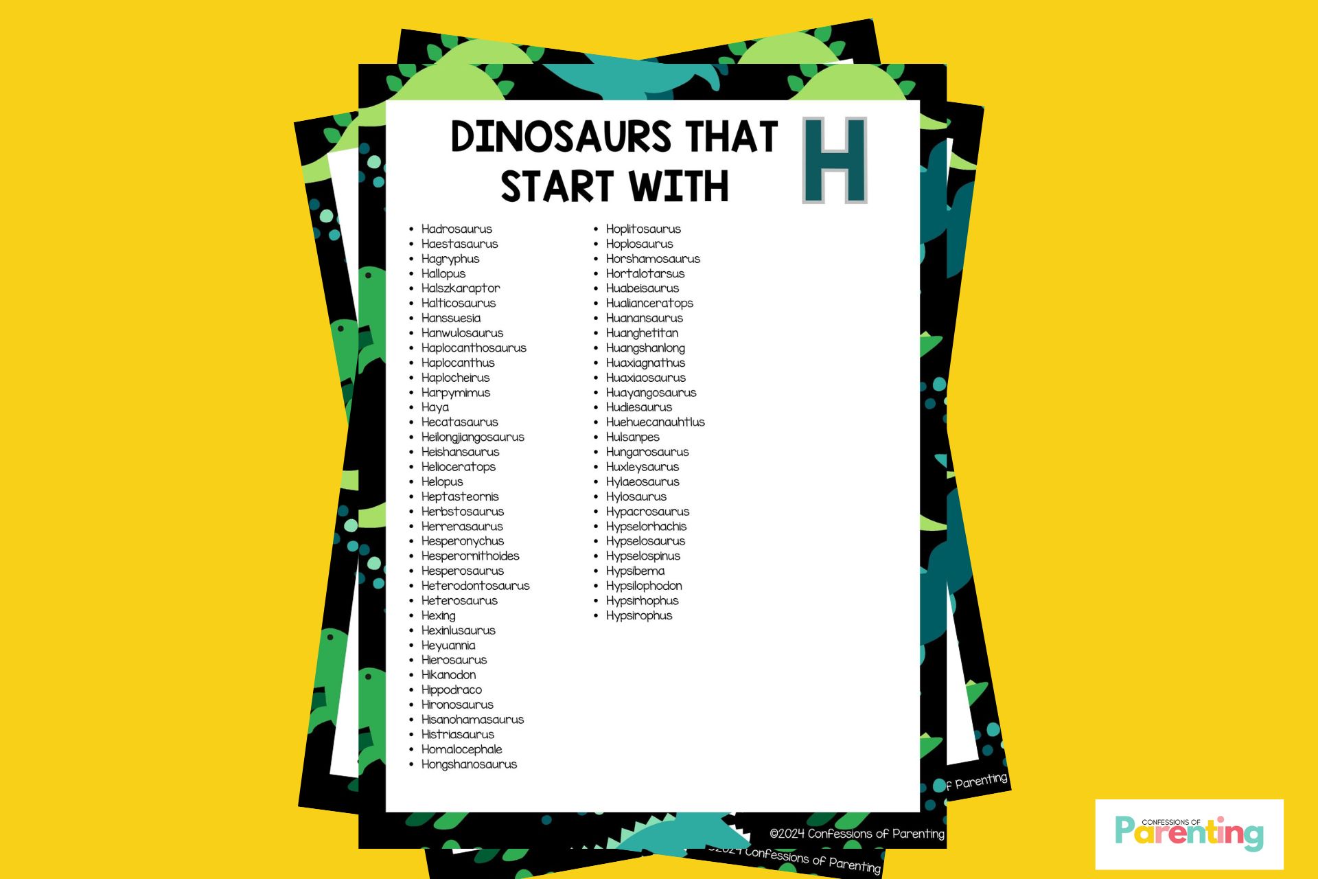 Complete List of Dinosaurs That Start With H Plus Fun Facts