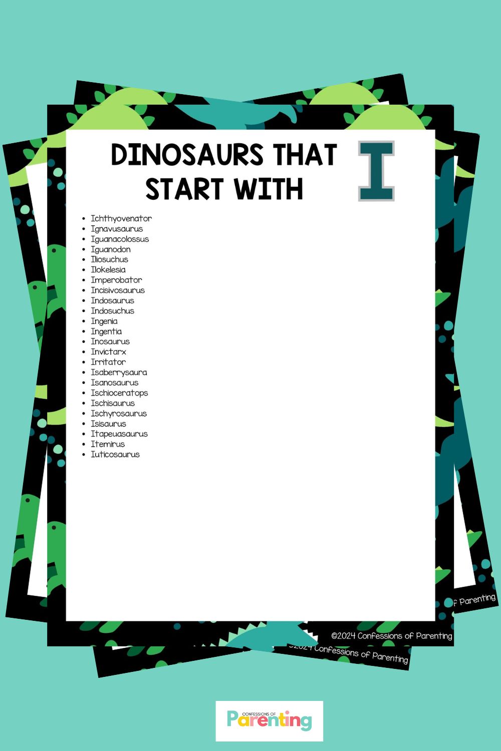 Complete Lists of Dinosaurs That Start With I Plus Fun Facts