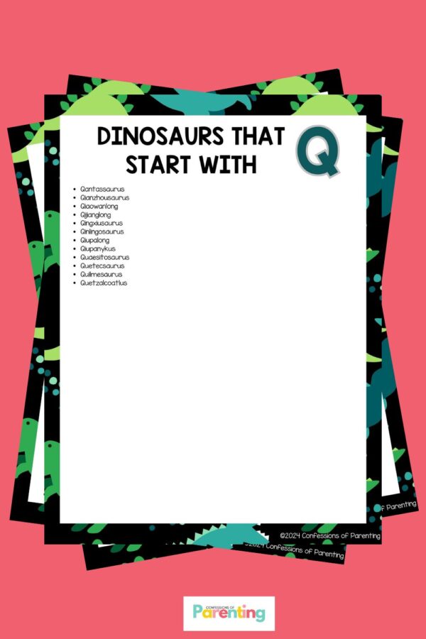 Complete List of Dinosaurs That Start With Q Plus Fun Facts