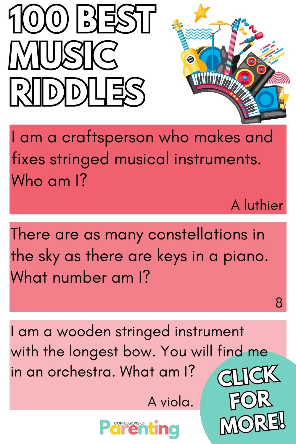 100 Best Music Riddles That Drum Up Fun [Free Riddle Cards]