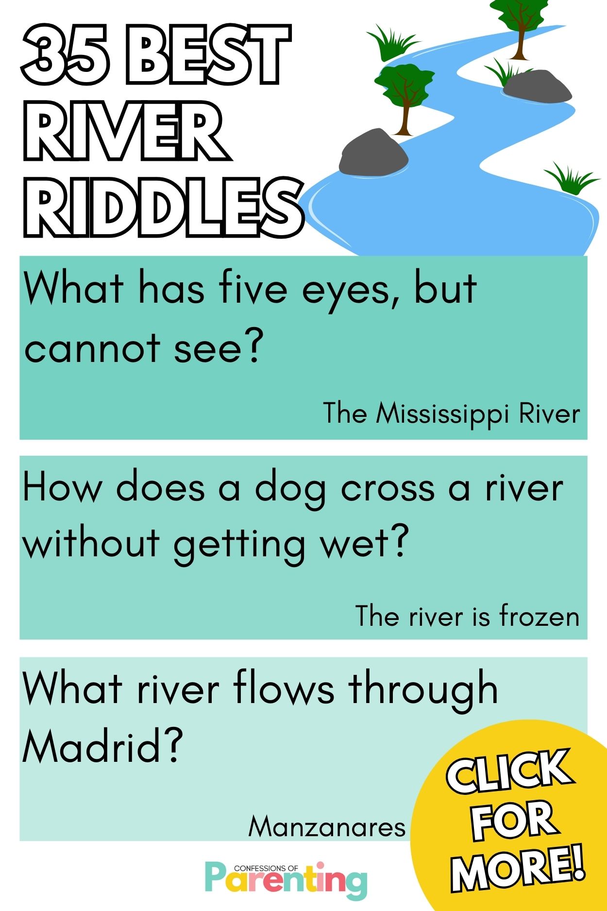 35 Best River Riddles [Free Riddle Cards]