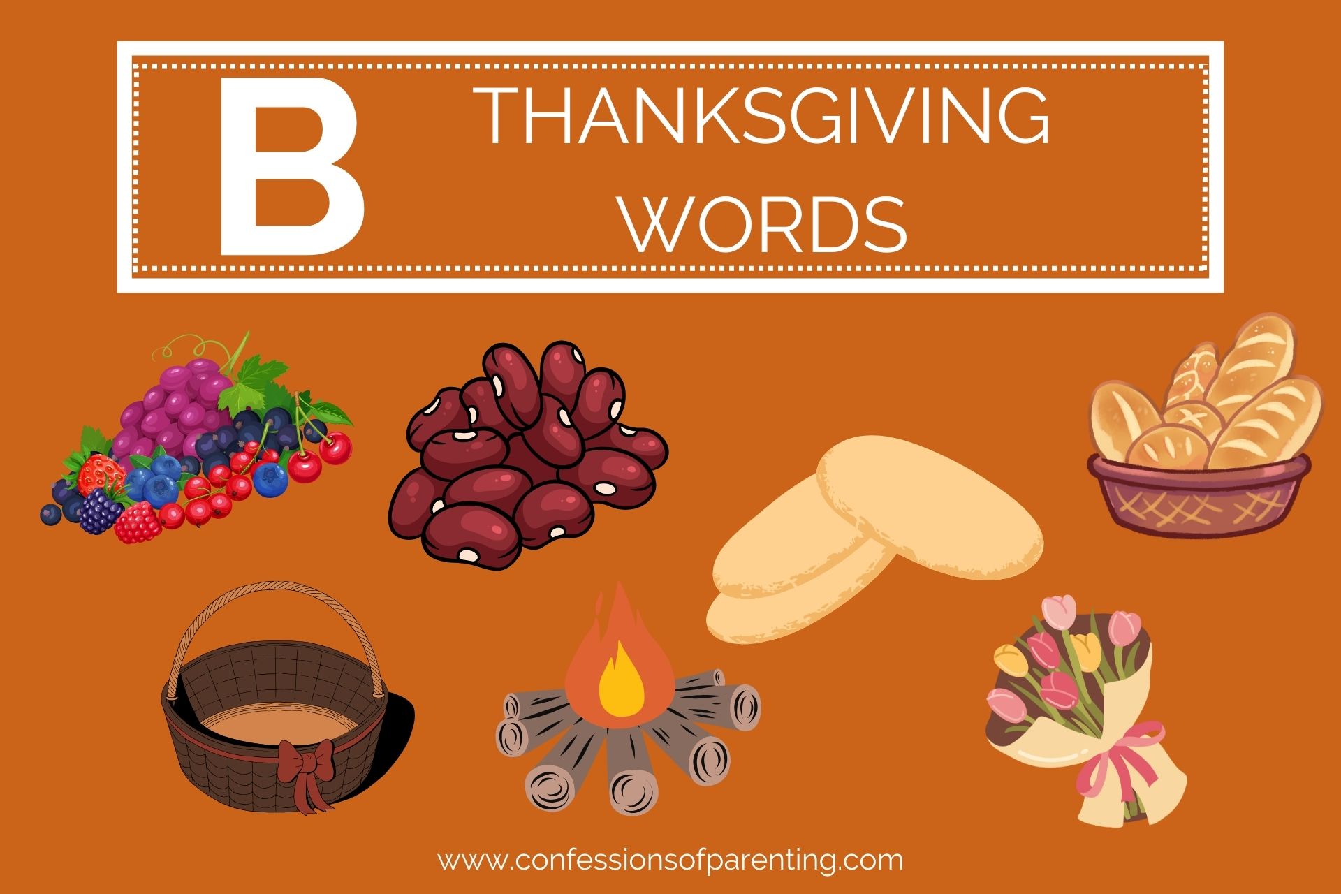 900+ Thanksgiving Words That Start With AZ Plus Free Game