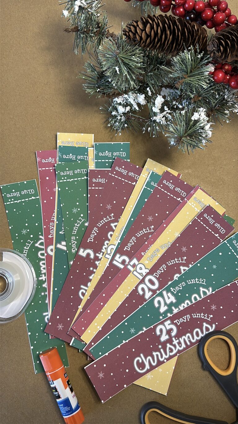 Free Christmas Countdown Chain Printable