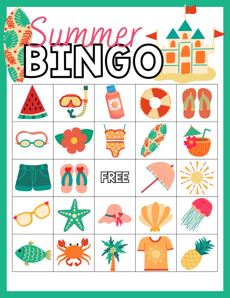 summer bingo PDF