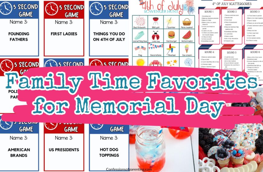 10 Family Time Favorites for Memorial Day Weekend