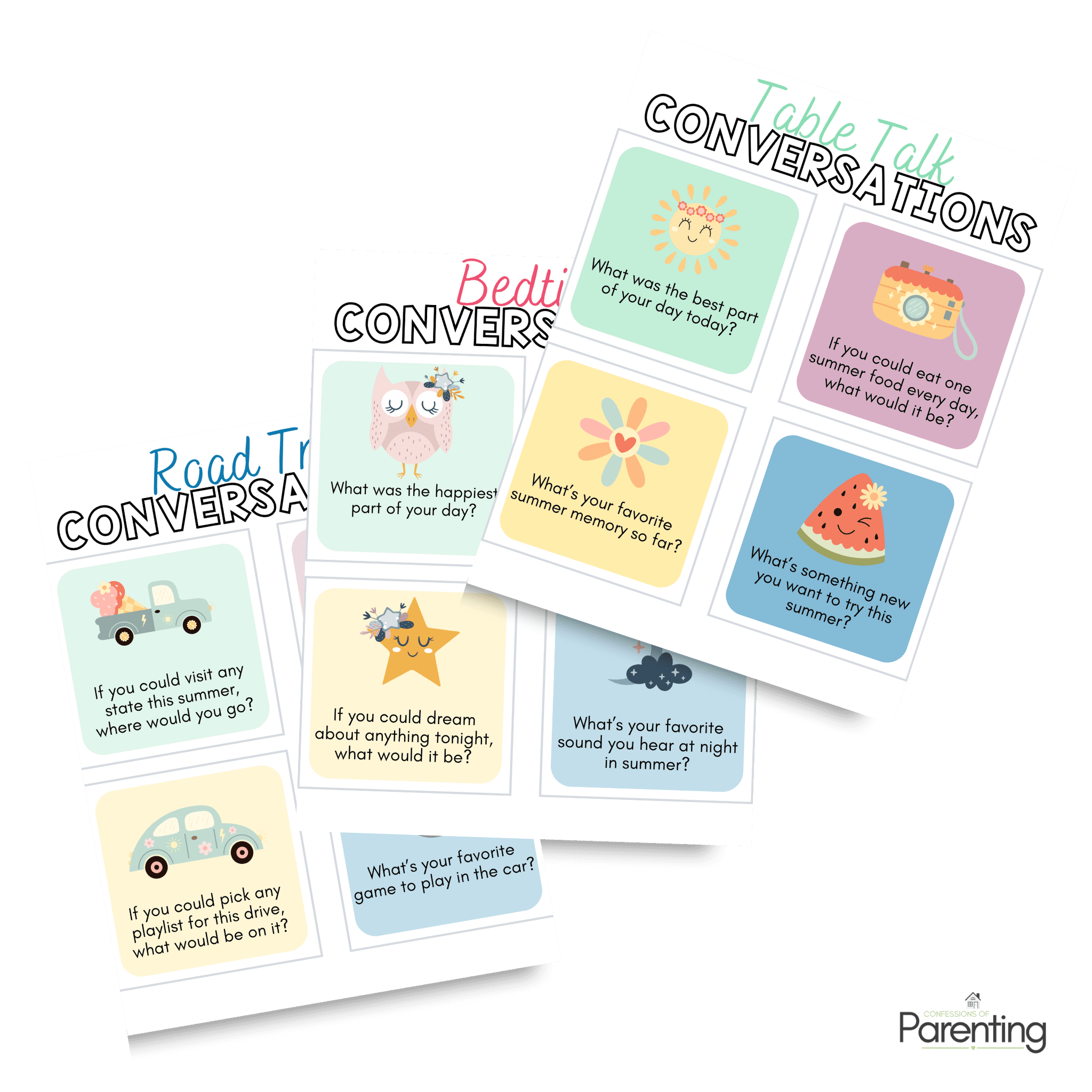 Family Conversation Starter Cards PDF