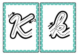 Kfl Cursive Cursive Letter K Worksheets (Free Printable for Kids)